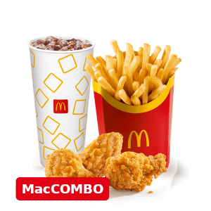 Chicken Wings (3 pcs) Mac Combo Large